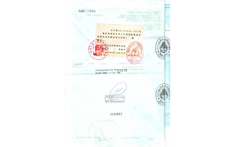 MP3 當(dāng)時(shí)的LICENSE，出口阿根廷的記錄