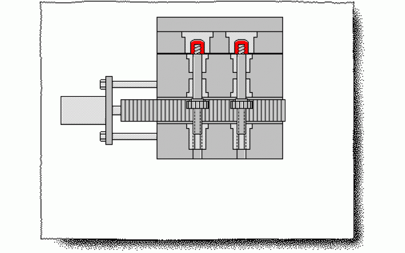 齒條脫螺紋機構(gòu)模具-深圳市模具廠整理提供
